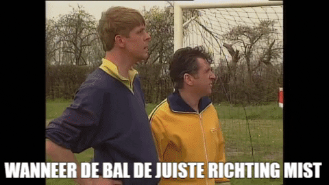 Bal foute richting, raam