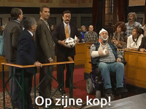 Boma en Fernand in café De Bal