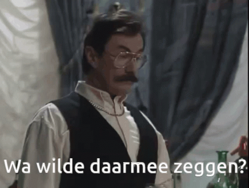 Wa wilde daarmee zeggen?