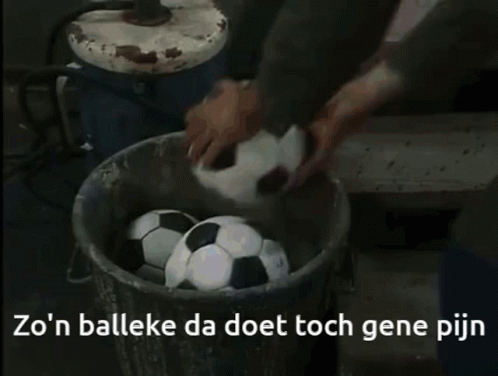 Zo'n balleke da doet toch gene pijn
