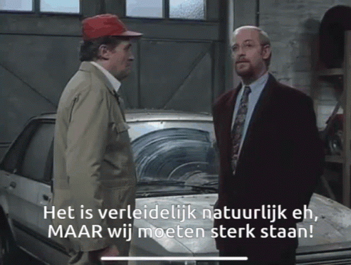 Het is verleidelijk natuurlijk, maar wij blijven sterk staan!