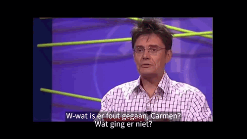 Carmen voelt zich tegengewerkt