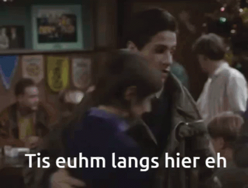 't Is euhm... langs hier eh