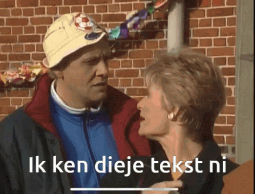 Ik ken dieje tekst ni
