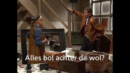 Alles bol achter de wol