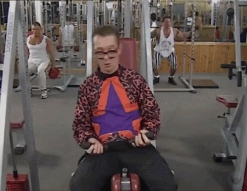 Marc in fitness op toestel