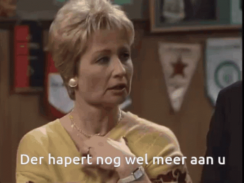 Der hapert nog wel meer aan u
