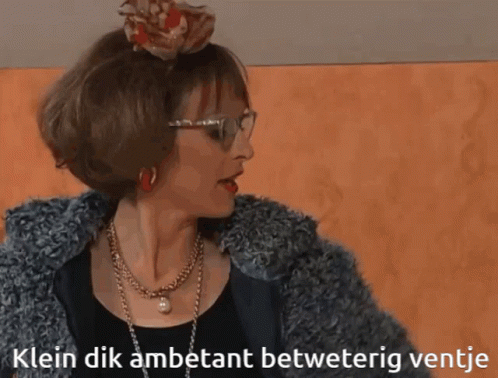 Klein dik ambetant betweterig ventje