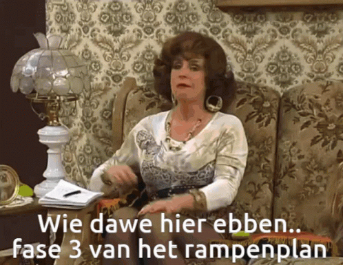 Wie dawe hier ebben fase 3 van het rampenplan