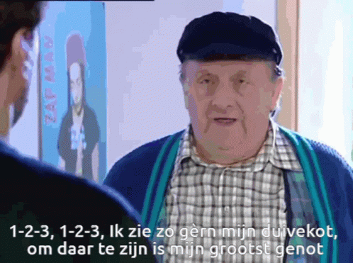 Nandje praat met Leonidas