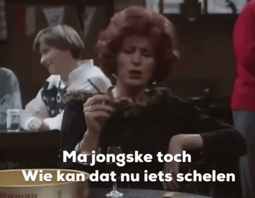 Ma jongske toch, wie kan dat nu iets schelen