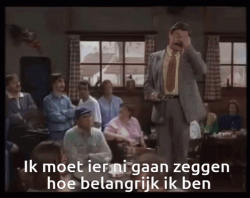 Boma stoeft voor de groep