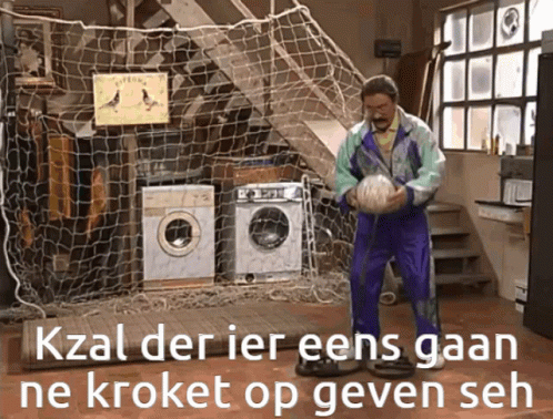 Boma met voetbal, training