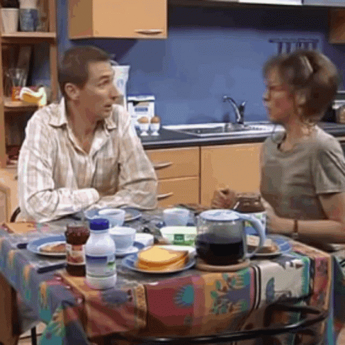 Bieke en Maurice eten samen