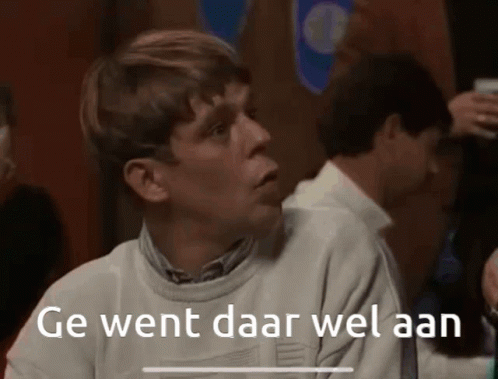 Ge went daar wel aan