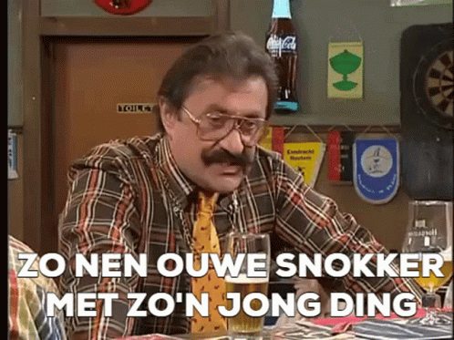 Boma als ouwe snokker met jong ding
