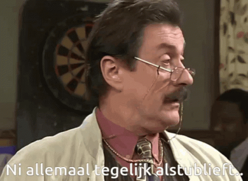 Ni allemaal tegelijk alstublieft
