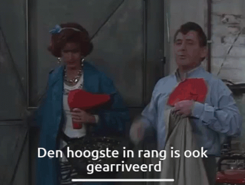 Den hoogste in rang is ook gearriveerd