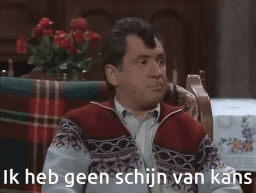 Ik heb geen schijn van kans