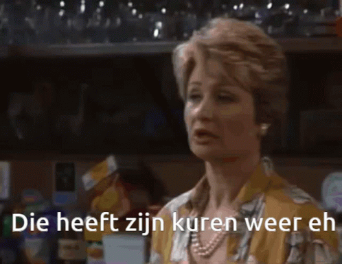 Die heeft zijn kuren weer eh