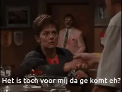 Het is toch voor mij da ge komt eh?