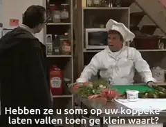 Hebben ze u soms laten vallen toen ge klein waart?