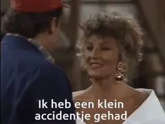 Ik heb een klein accidentje gehad