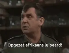 Opgezet Afrikaans luipaard!
