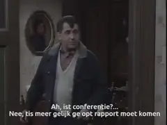 Ah, is 't conferentie?... Nee, 't is meer gelijk ge op 't rapport moet komen