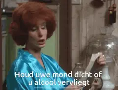 Carmen heeft te diep in het glas gekeken