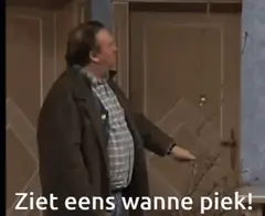 Ziet eens wat een piek!