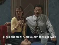 Alleen, met twee