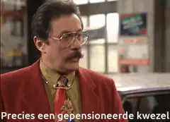 Precies een gepensioneerde kwezel
