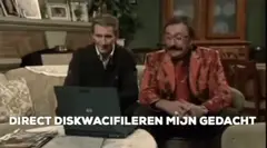 Direct diskwalificeren, mijn gedacht