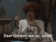 Daar drinken we op, schol