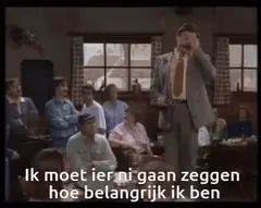Boma stoeft voor de groep