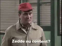 Zedde nu content?