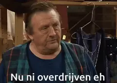 Nu ni overrijden eh