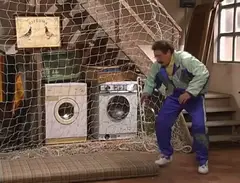 Keeper Boma springt, training