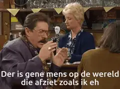 Drinken uit de tap in pak