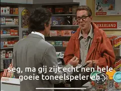 Marc als toneelspeler bij Lekkerland