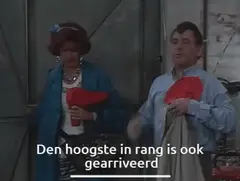 Den hoogste in rang is ook gearriveerd