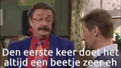 Boma bij de maagdelijkheid, verbaasd gesprek