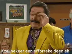 Kzal nekeer een efforteke doen eh