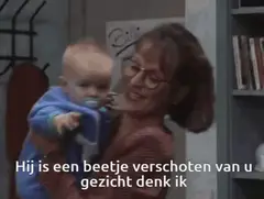 Hij is een beetje verschoten van u gezicht