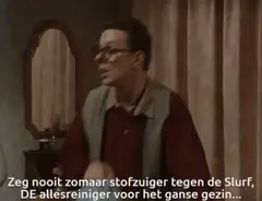 Marc met stofzuiger, reclame