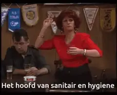 Het hoofd van sanitair en hygiene