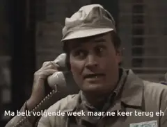 Ma belt volgende week maar ne keer terug eh